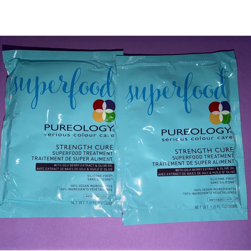 Pureology Strength Cure Superfood Treatment Mask repair hair‎ care 2 pack travel